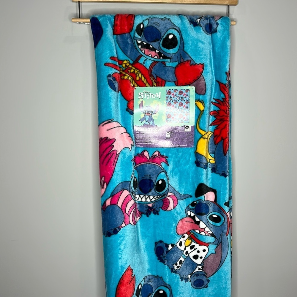 Disney Stitch in Costumes Plush Throw Blanket